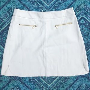 Zara white mini skirt